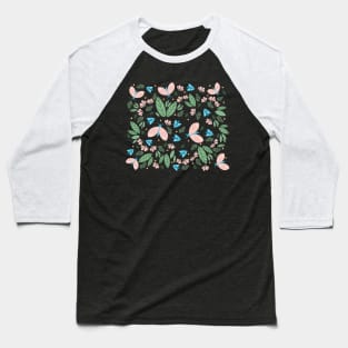 Butterflies and flowers Baseball T-Shirt